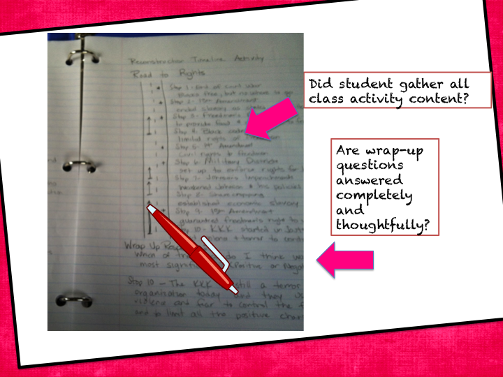 Grading in the Interactive Notebook Classroom