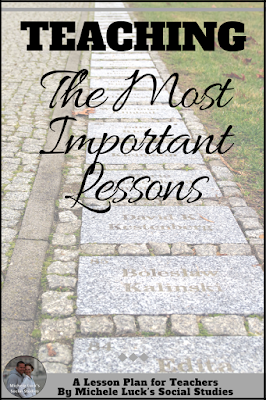 The most important lessons I teach in my Social Studies classroom are about humanity and our role in the world to protect one another. Read my suggestions for bringing that lesson home in your middle or high school classroom.