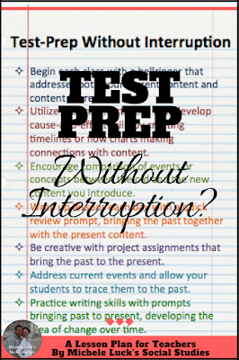 I hated interrupting my lesson plans for standardized test prep. Click to read these tips for continuing your lessons while still meeting your administrations testing expectations.