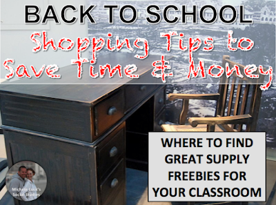 Back to school shopping tips for teachers to help them save time and money