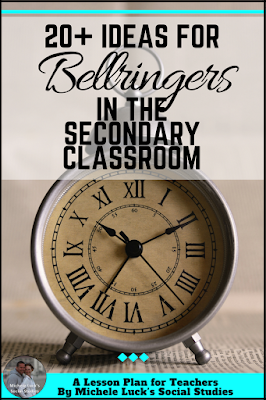 Great ideas and tips for using bellringers in the secondary classroom. Perfect to start with back to school and to use all through the school year!