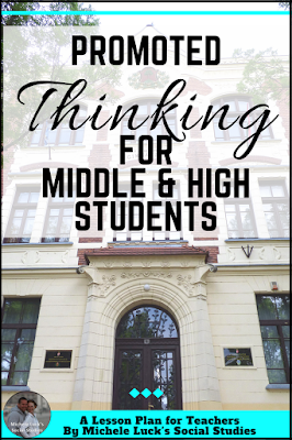 Teaching ideas and tips for practicing skills for historical thinking in the secondary (middle or high school) social studies classroom