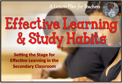 Tips for teaching effective learning and study habits for the secondary classroom