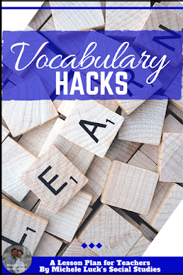 Practice tips and tools for teaching academic vocabulary in the secondary Social Studies classroom. #teacherhacks