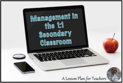  Classroom management tips and ideas for the 1:1 digital middle or high school secondary classroom that will save you time and headache! "Top Down" is one I will start using now!