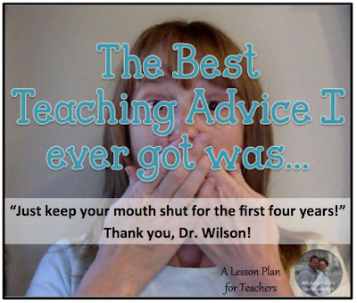 The best teaching advice ever, including tips shared in a link up of veteran teachers.