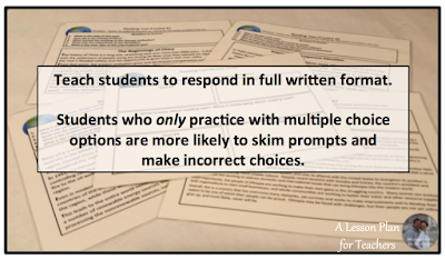 Tips for practicing skills in the Social Studies classroom to help with standardized test prep.