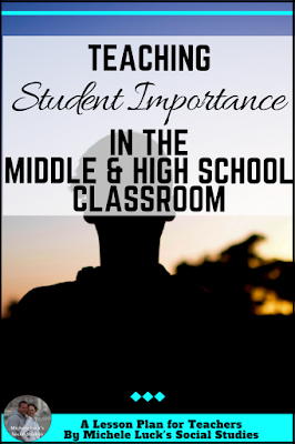 What are the most important lessons we can teach our middle and high school students? Here are a few tips for teaching them their own importance and significance, as well as their responsibilities in this ever-changing world! #teachers