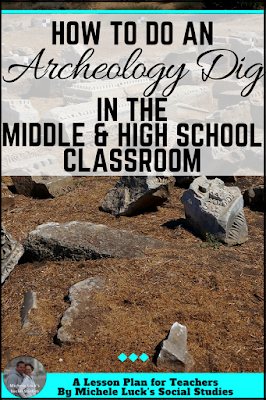 Great how-to tips and ideas for teachers doing archeology dig activities in the middle or high school Social Studies classroom. Fun for students and filled with content for learning! Check out how easy it is to do!