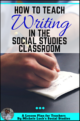 Writing in the middle or high school Social Studies Classroom can be a great challenge. Here are tips, ideas, and guides to make it easier and more memorable for students.