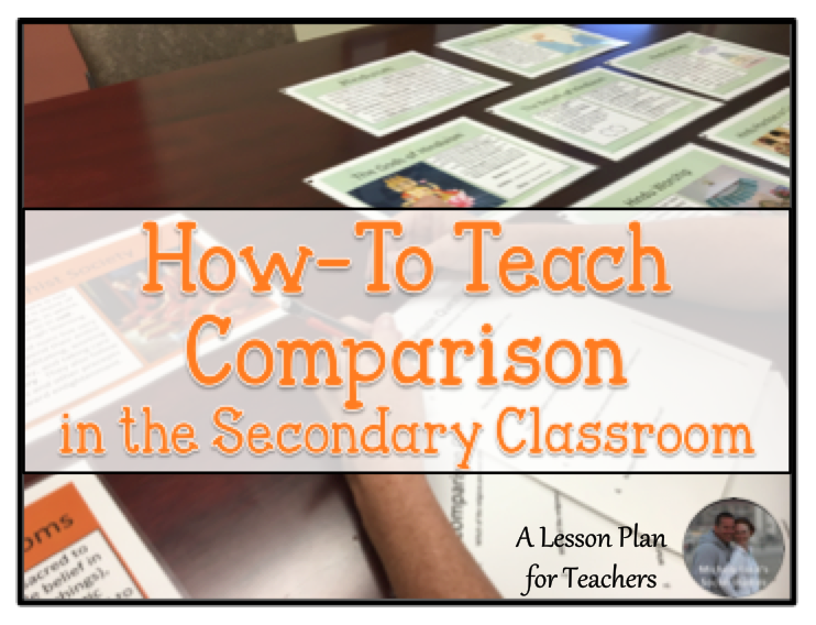 Find 7 ideas or tips on how to teach comparison in the secondary classroom that go beyond the Venn diagram and stress student-centered learning activities. Remembering the last tip is so important!