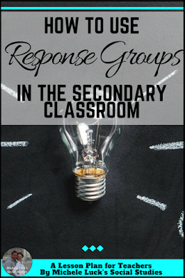 How to Use Response Groups for student discussion in the middle or high school classroom. They are great activities for Social Studies classes.