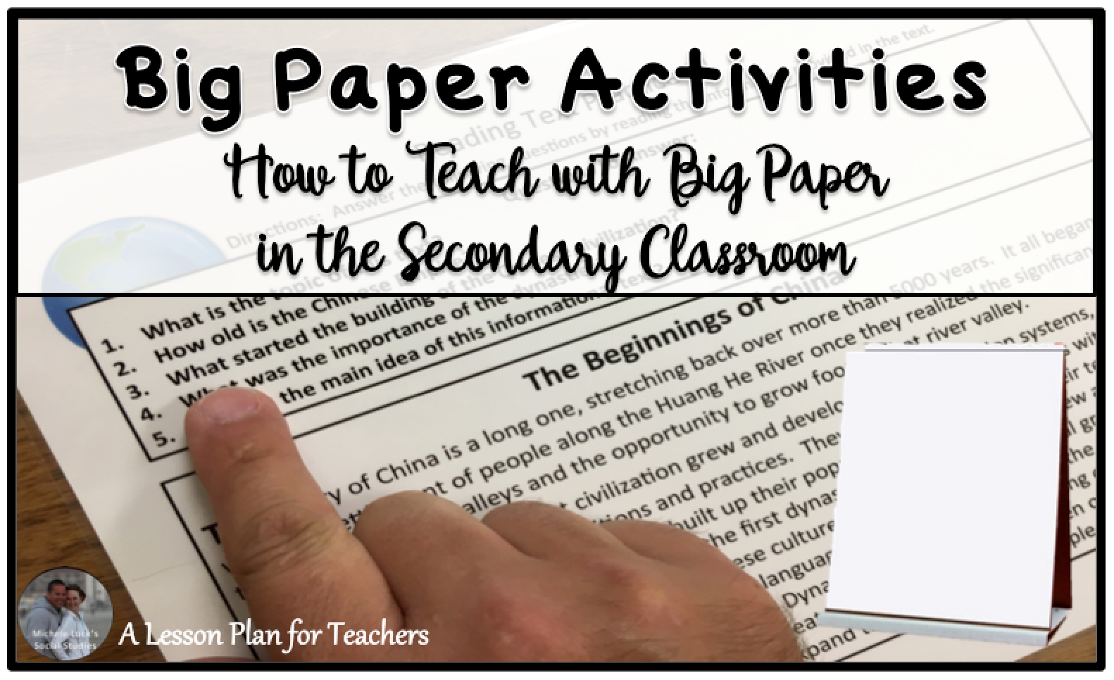 How to teach with big paper in the secondary classroom