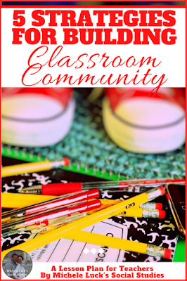 Start teaching with organized strategies to help create the ideal classroom community for your middle or high school students. Building a classroom community can help all students find greater success. #tpt #socialstudies #classroom #communitybuilding #students #teaching #teachers