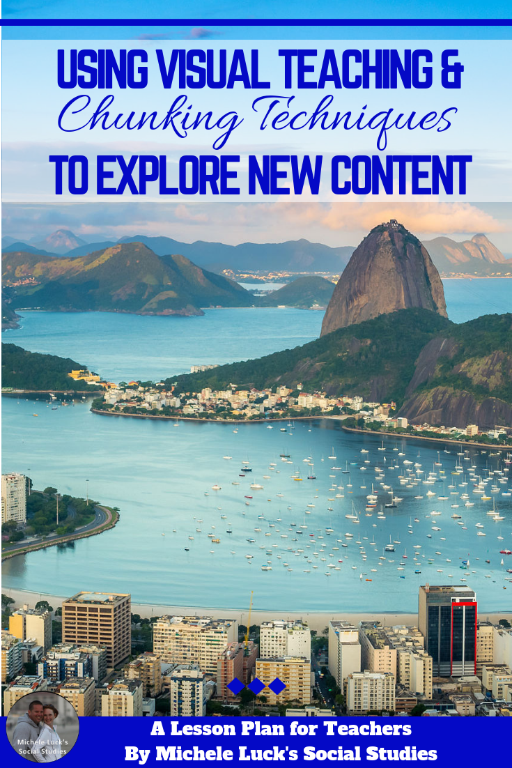 Teaching an entire geographical region can be intimidating, not only for the teacher but also for her students. Thinking about a continent in the context of its numerous countries, cultures, geographical differences, languages, business practices, and people, can overwhelm even the most diligent and detail-oriented pupil. However, using visual teaching methods and practicing chunking techniques can help students to analyze, categorize, and develop a deeper understanding of the content knowledge, ensuring they are able to better retain the specific information of each region. #visualteaching #chunking #lessonplans #teaching #socialstudies #middleschool #highschool #tpt #teacherspayteachers