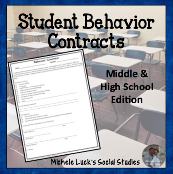 Having students sign a Behavior Contract ensures that you have fully communicated your classroom expectations and that they agree to your guidelines. #teacherprintables #behaviorcontract #teacherforms #newteachers
