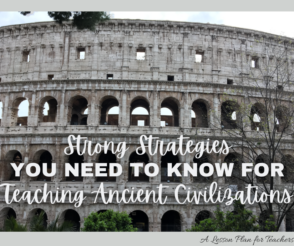 Because Ancient Civilizations (Ancient World History) is often one of the first history courses your middle or high school students encounter, it's important to teach with a foundational approach. In an Ancient World History class, the strategies that are fun an engaging can also have direct ties to your content.  #ancientcivilizations #teachingworldciv 