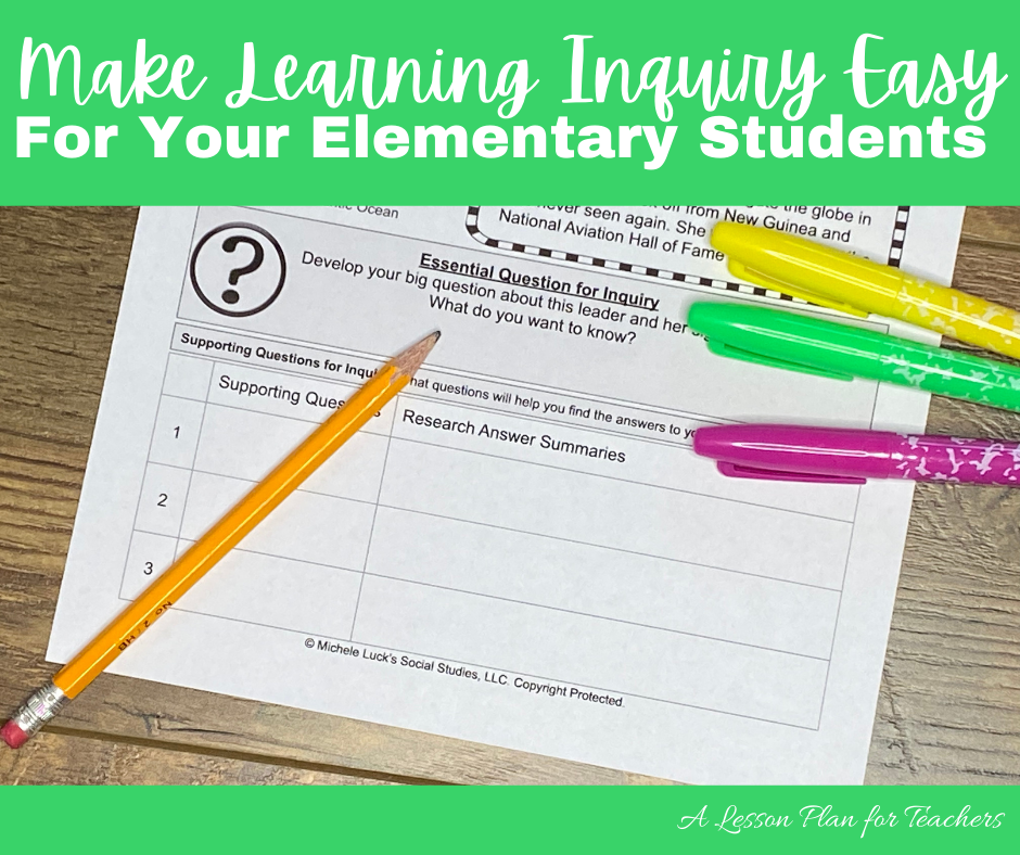 Make Learning Inquiry Easy for Your Elementary Students