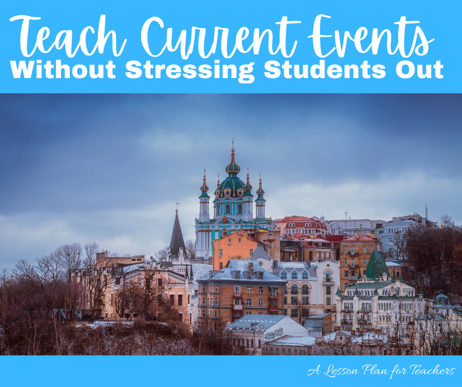 Though teaching current happenings in history can be anxiety-inducing, we should not shy away from teaching them. Instead, we must find an appropriate way to teach current events without overwhelming students. #currentevents #ukrainewar #teachinghistory