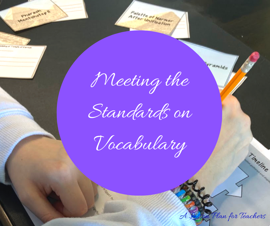 Teaching the standards on vocabulary in the social studies classroom can be easy with these tips!