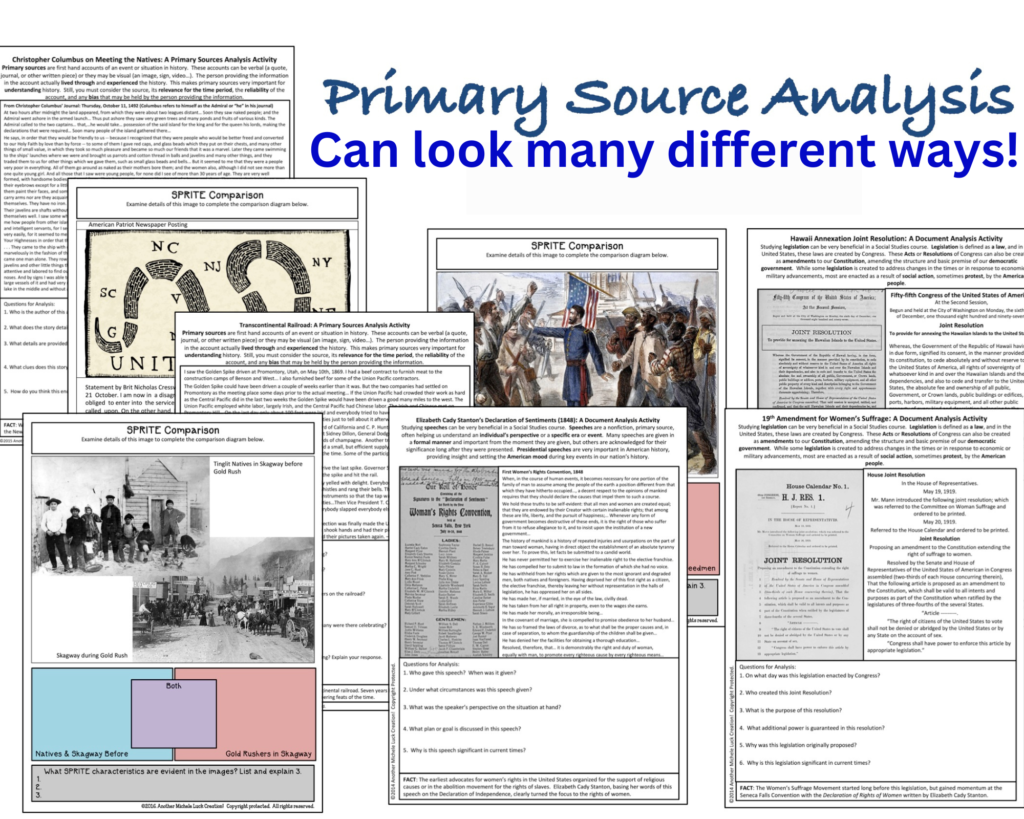 Primary Source Analysis can be done many different ways in your classroom. Learn how. 