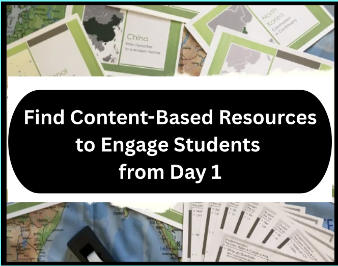 Engaging and content filled resources for the Social Studies classroom to help teachers in the back to school season.
